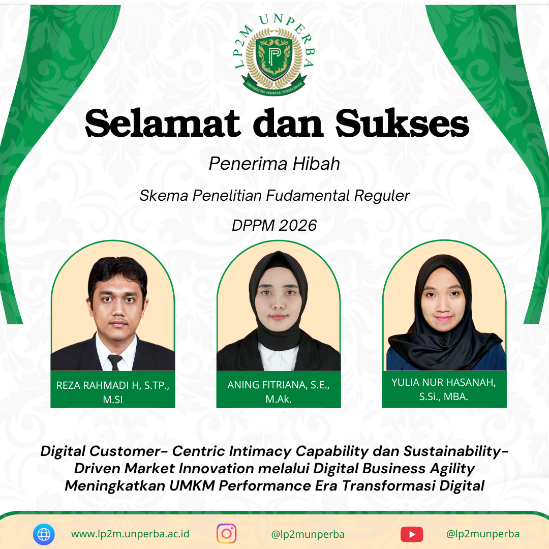 LP2M UNPERBA Apresiasi Dosen Penerima Hibah Penelitian Fundamental Reguler DPPM 2026